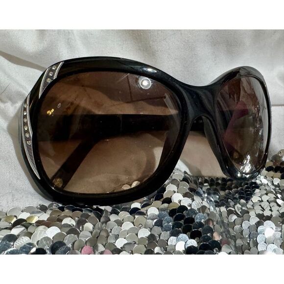 Versace Sunglasses Black  Oversized Bling- Crystal/rhinestone  VE4183B Designer main image 10
